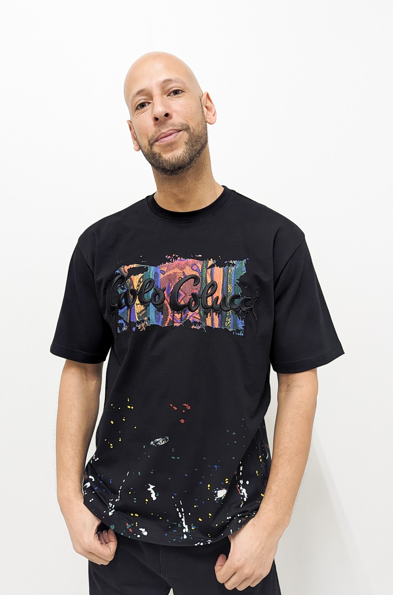 Carlo Colucci Gallery Art Print T-Shirt Black