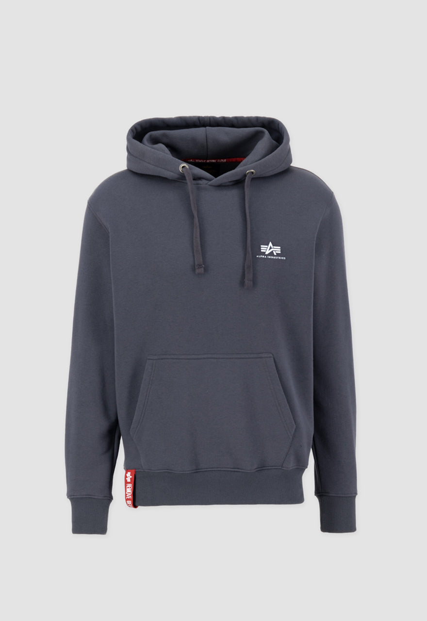Alpha Industries Basic Hoodie Small Logo Grey/Black