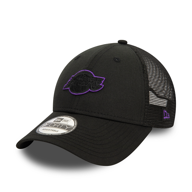 New Era LA Lakers NBA 9FORTY A-Frame Trucker Cap Black
