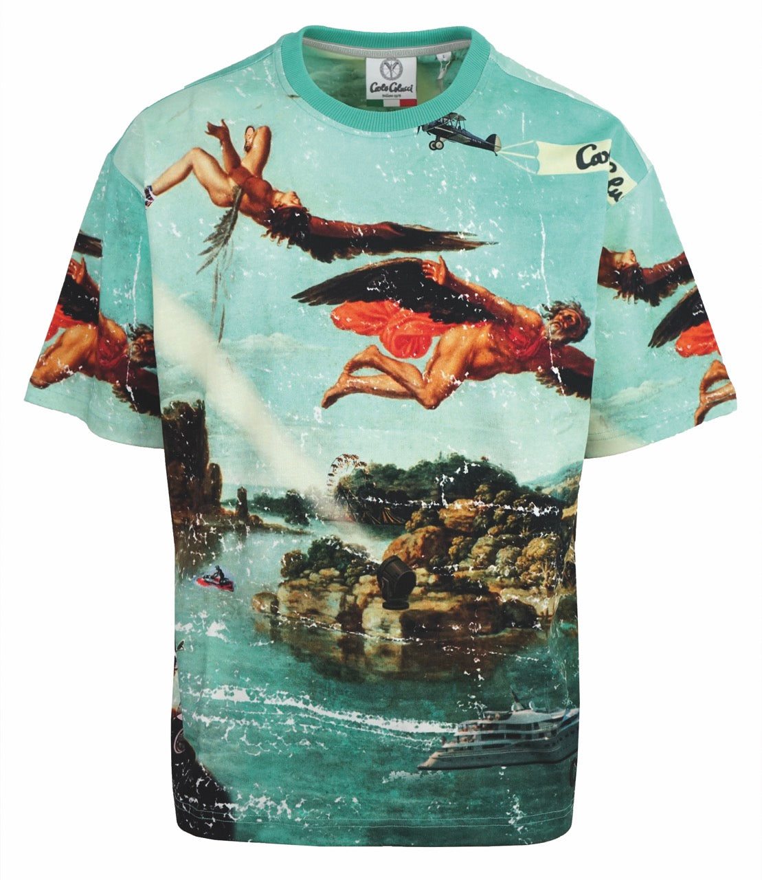 Carlo Colucci Oversize Shirt Print Multicolor