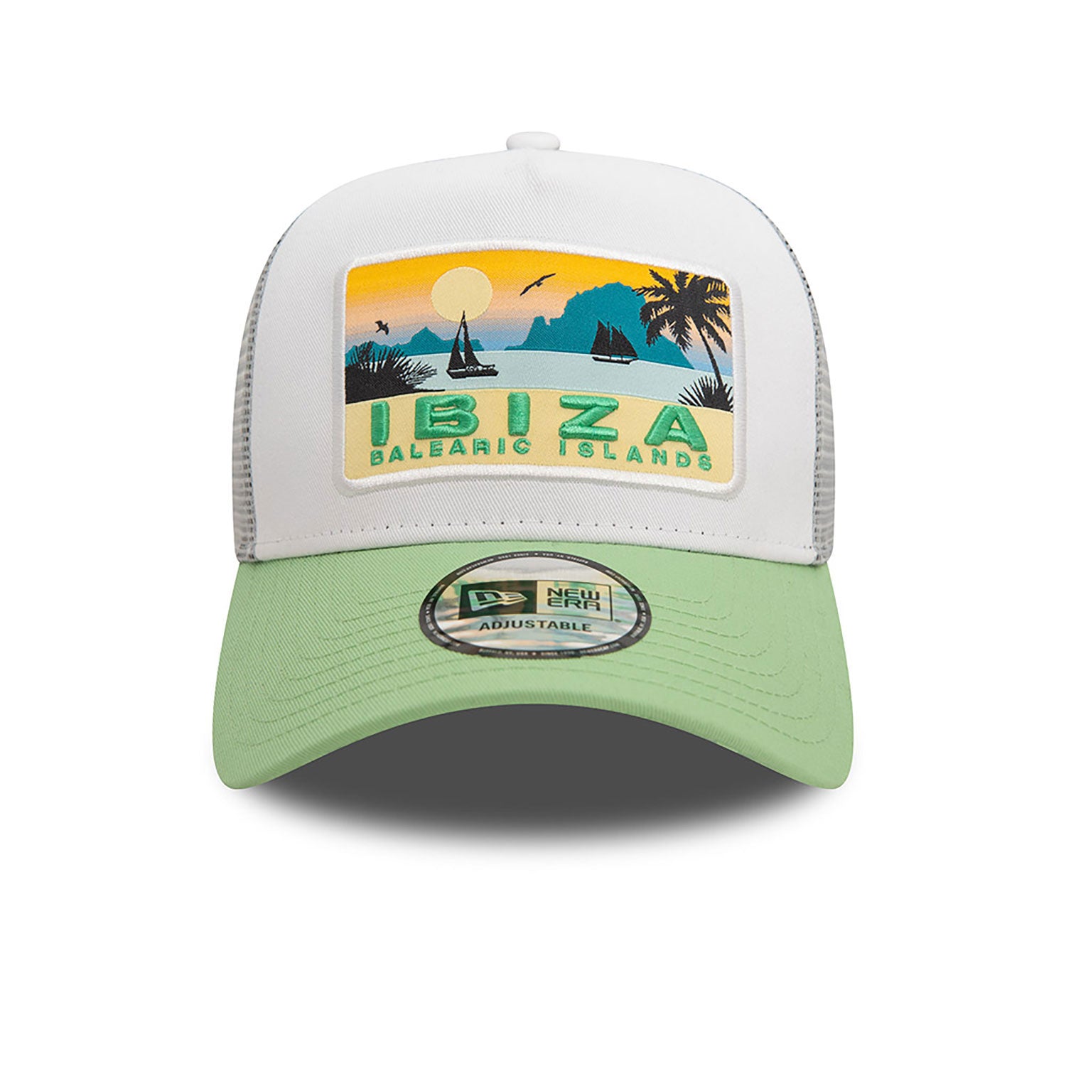 New Era New Era Summer Ibiza A-Frame Trucker Cap White