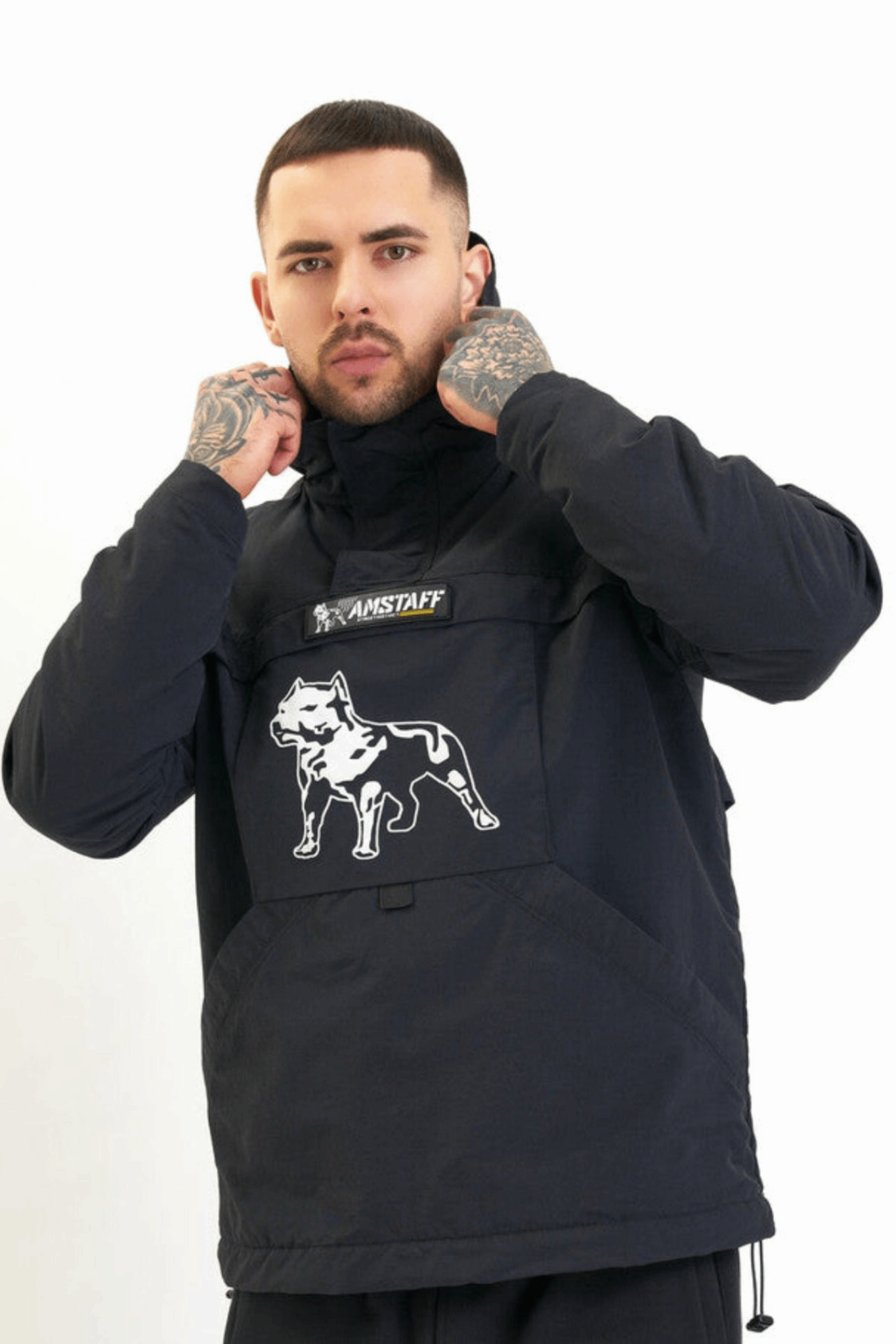 Amstaff Hekara Windbreaker Jacket Black Amstaff Hekara Windbreaker Jacket Black