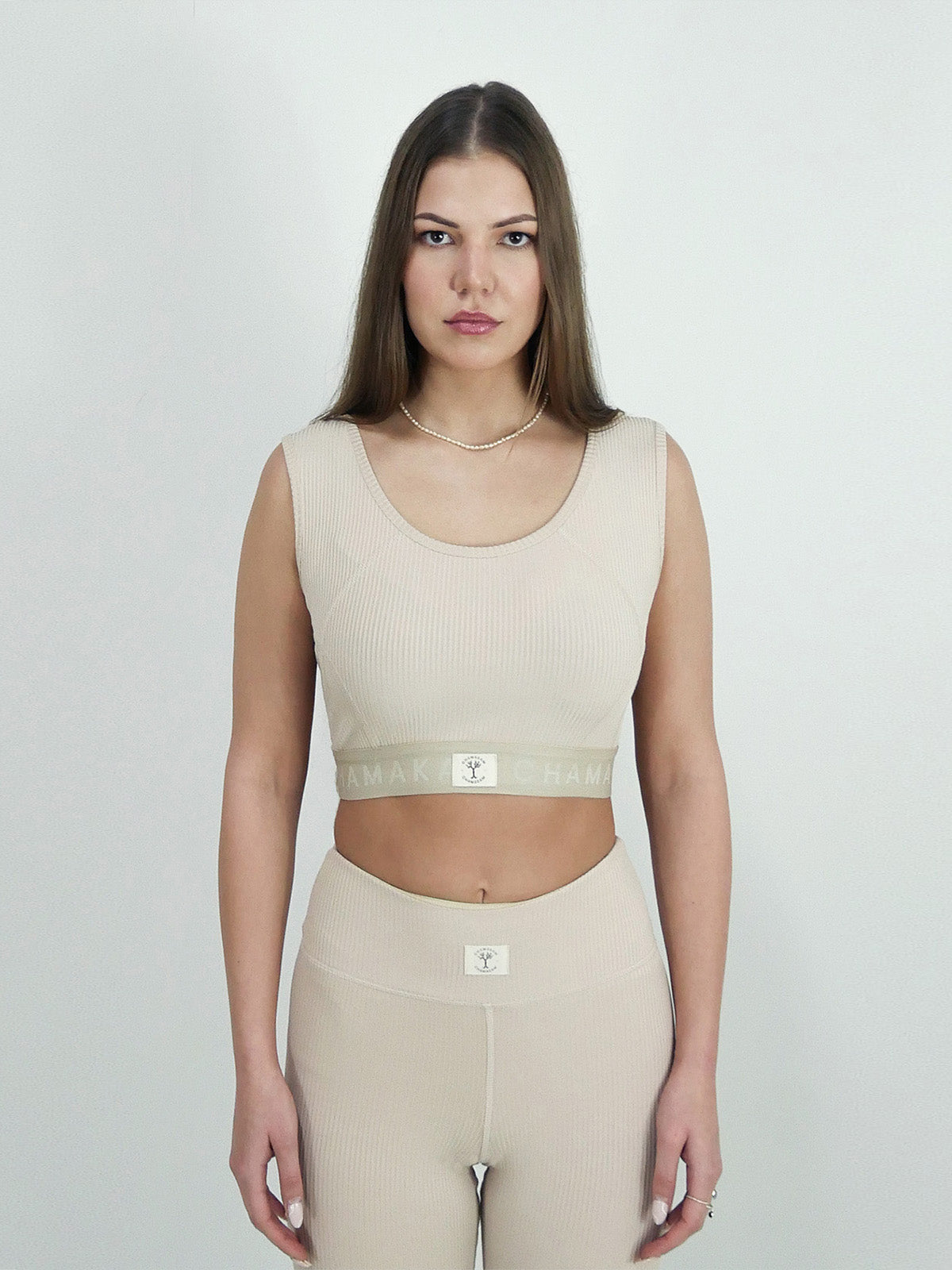 Chamakam Organic Sport Bra Emperador Beige