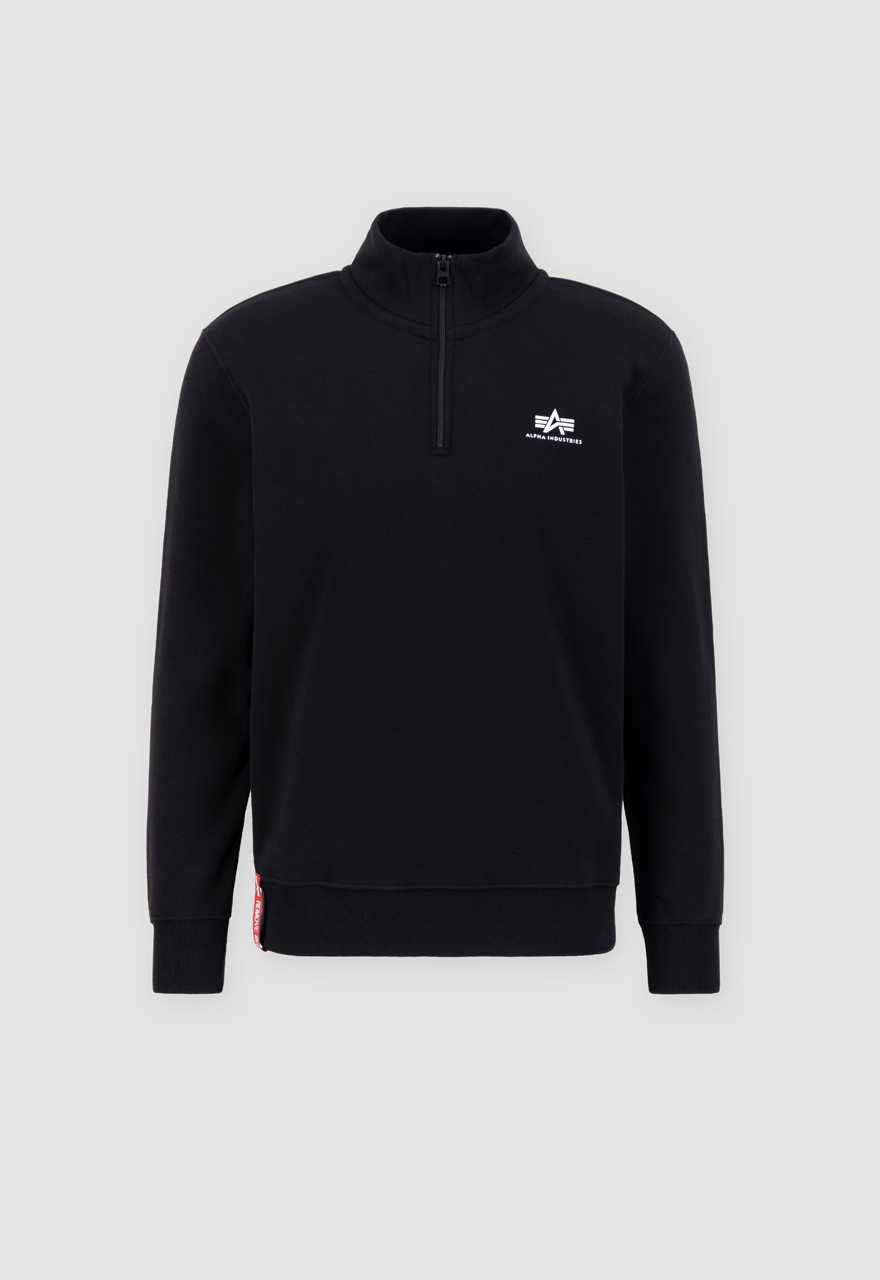Alpha Industries Half Zip Sweater Black
