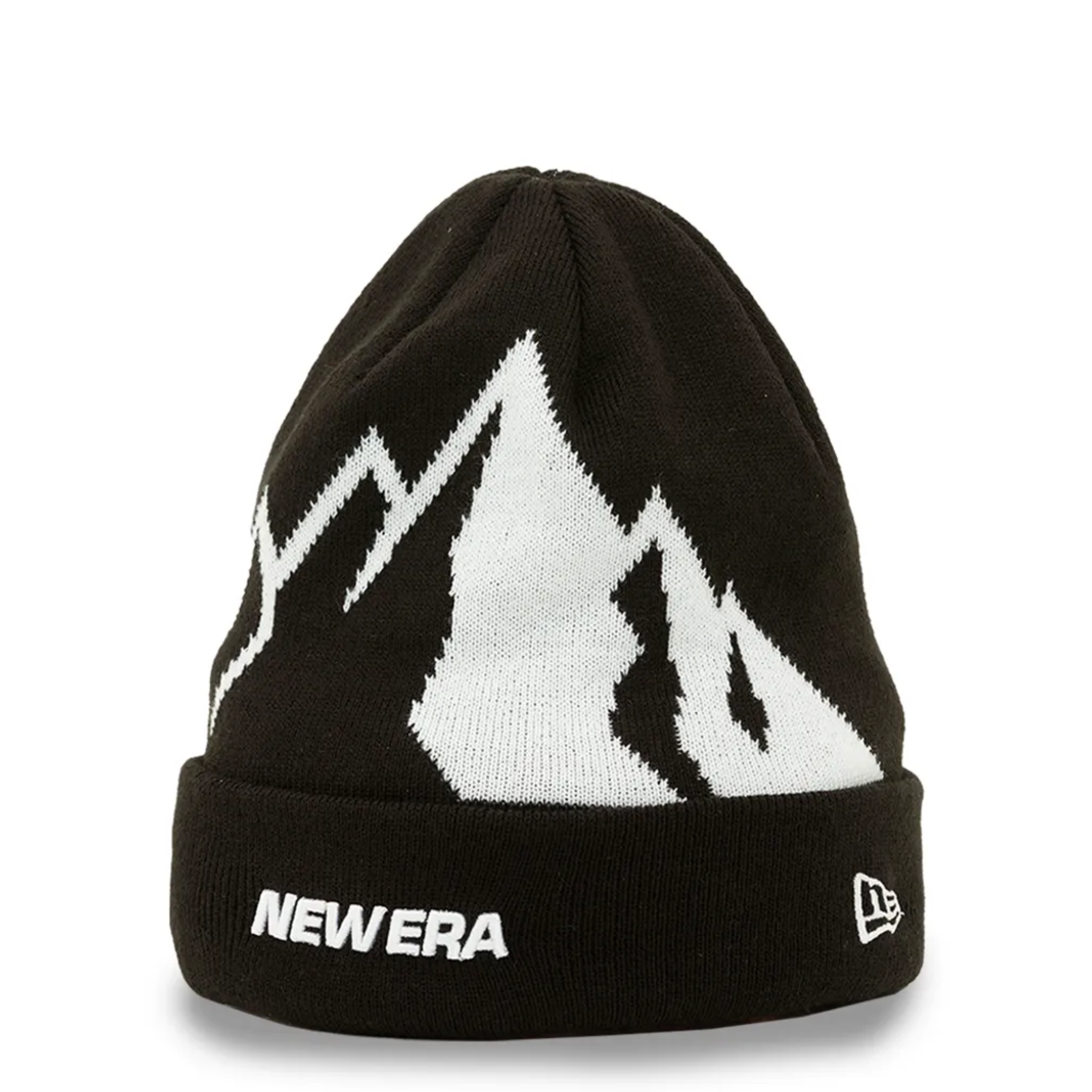 New Era Mountain Beanie Black/White