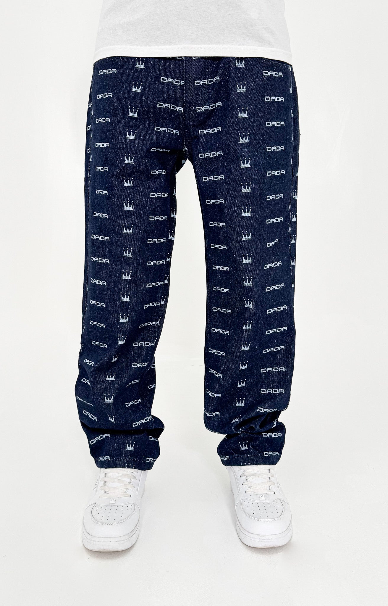 Dada Supreme All Over Loose Fit Jeans Dark Indigo Dada Supreme All Over Loose Fit Jeans Dark Indigo