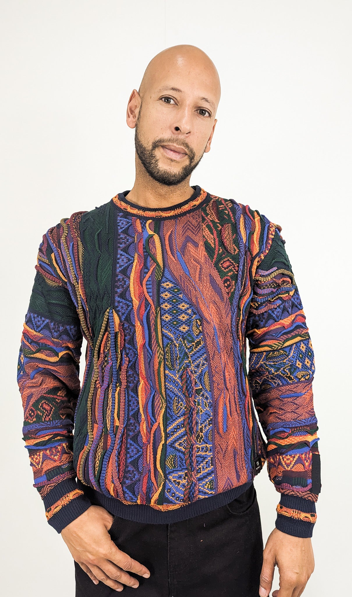 Carlo Colucci Knit Story Sweatshirt Multicolor