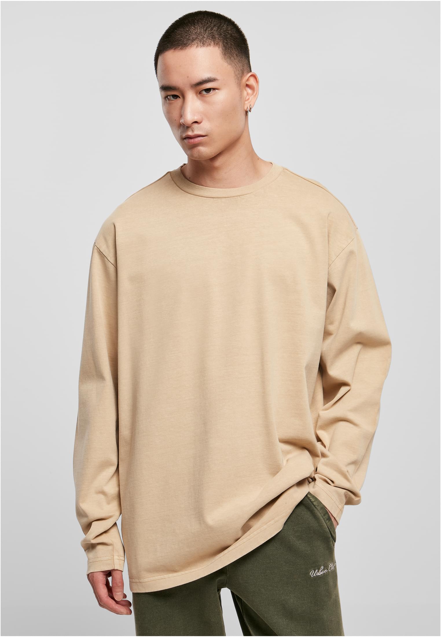 Urban Classics Oversized Garment Dye Longsleeve Unionbeige Urban Classics Oversized Garment Dye Longsleeve Unionbeige