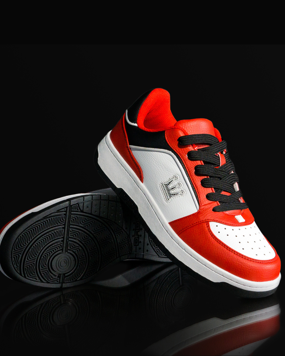 Dada Supreme Court Combat Sneaker Low Black/Red Dada Supreme Court Combat Sneaker Low Black/Red