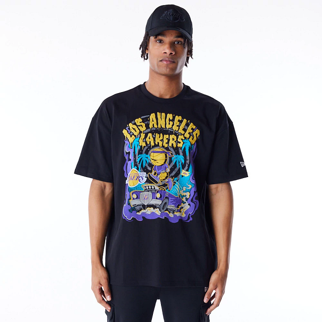 New Era Graphic Drop Shoulder Tee Los Angeles Lakers
