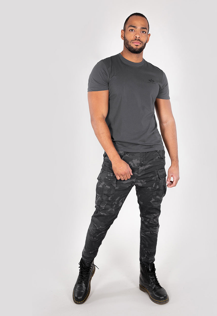 Alpha Industries Basic T-Shirt Small Logo Grey/Black