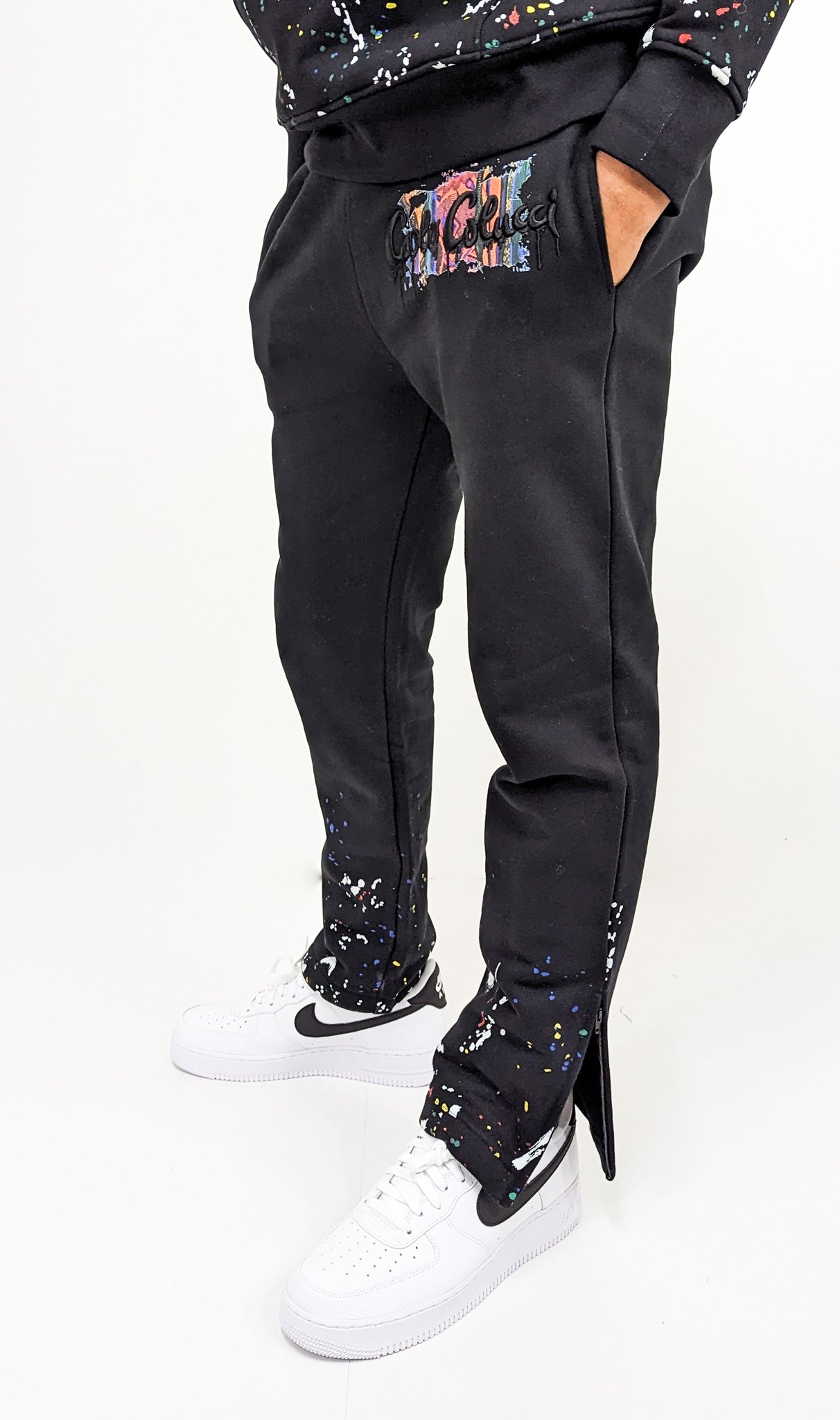 Carlo Colucci Art Gallery Sweatpants Black