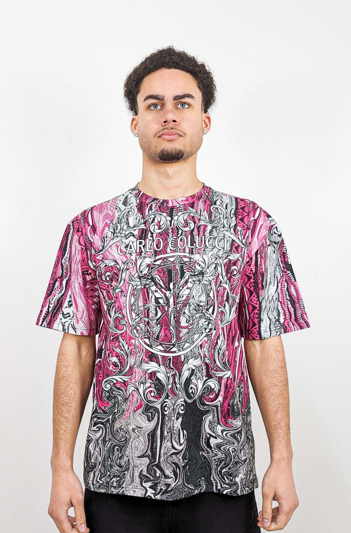 Carlo Colucci Oversize T-Shirt - Fusion - Pink
