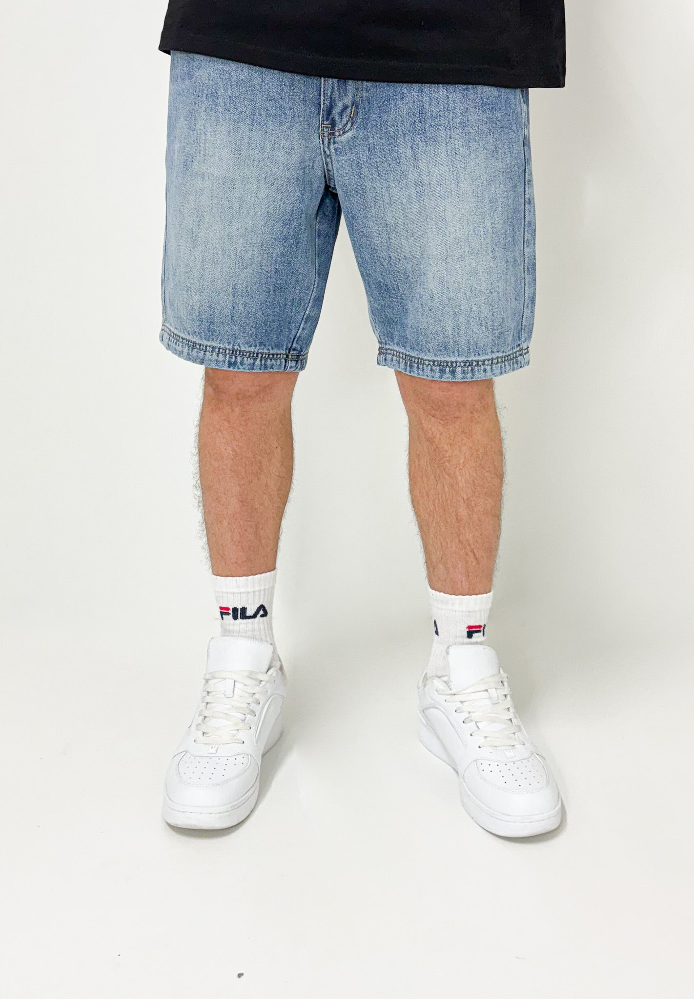 Dada Supreme Coin Crown Jeans Shorts Washed Blue Dada Supreme Coin Crown Jeans Shorts Washed Blue