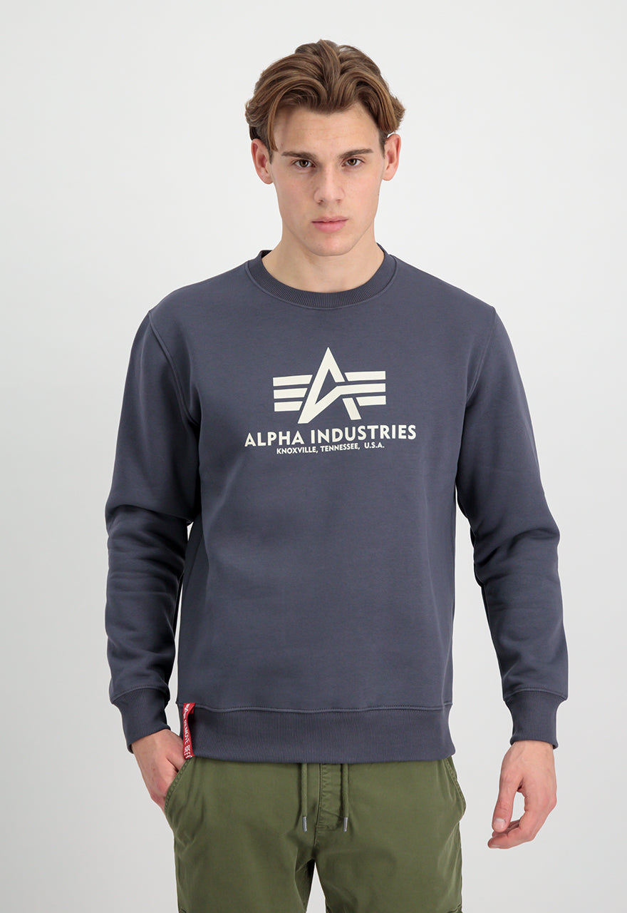 Alpha Industries Basic Sweater Grey Black