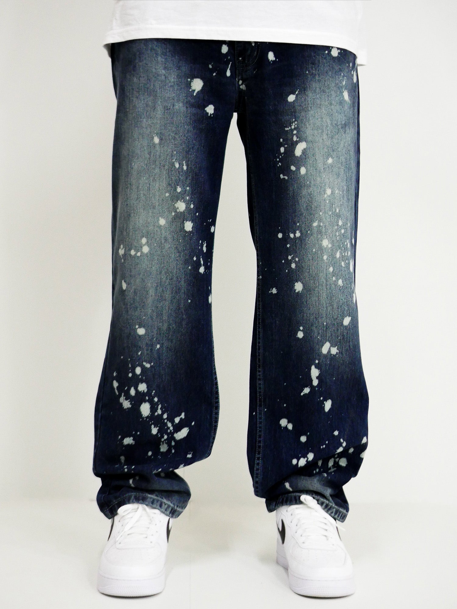 Dada Supreme Splatter Loose Fit Jeans Intense Blue Dada Supreme Splatter Loose Fit Jeans Intense Blue