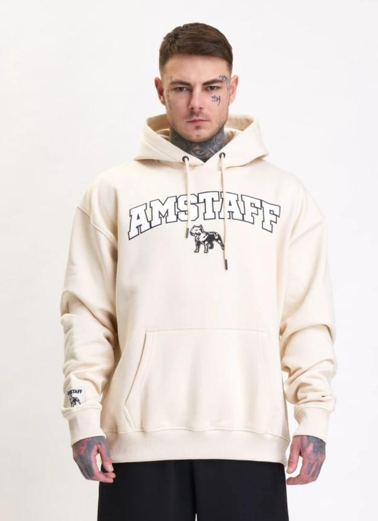 Amstaff University OD Hoodie Creme Amstaff University OD Hoodie Creme