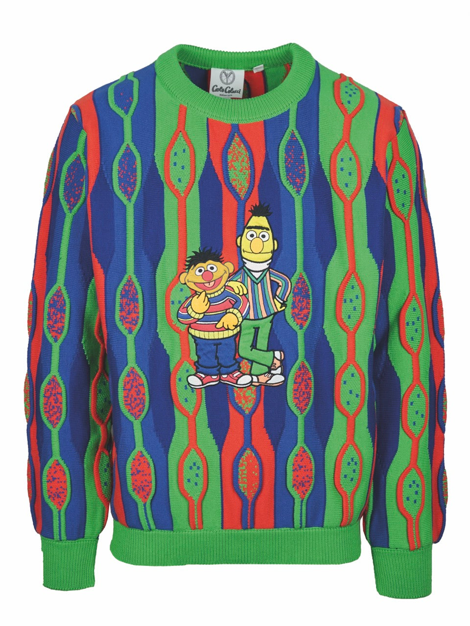 Carlo Colucci Strickpullover GrΓΒΌn Oversize Knit Jumper Green L CC