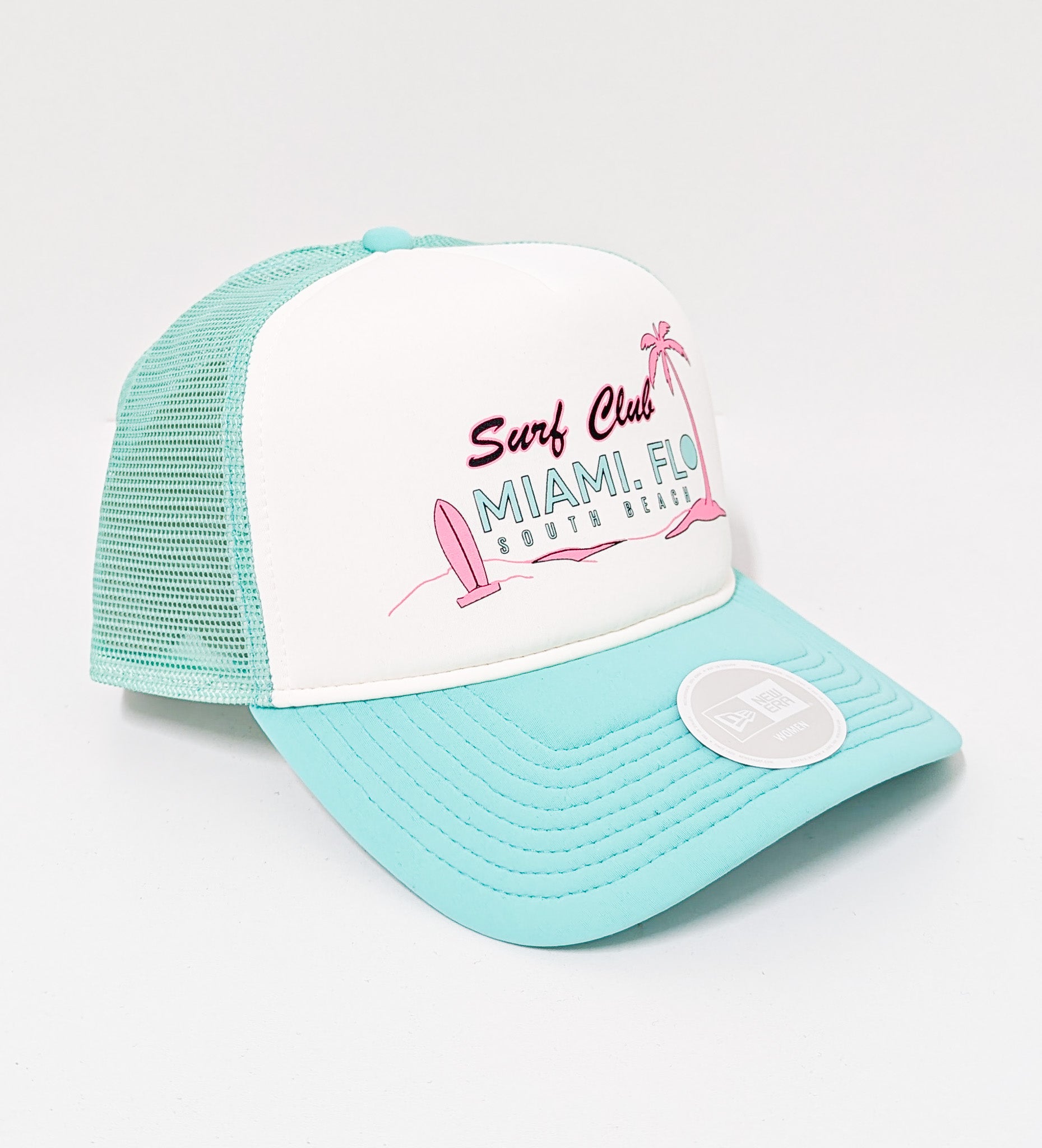 New Era Florida Beach Club Trucker Cap Mint New Era Florida Beach Club Trucker Cap Mint