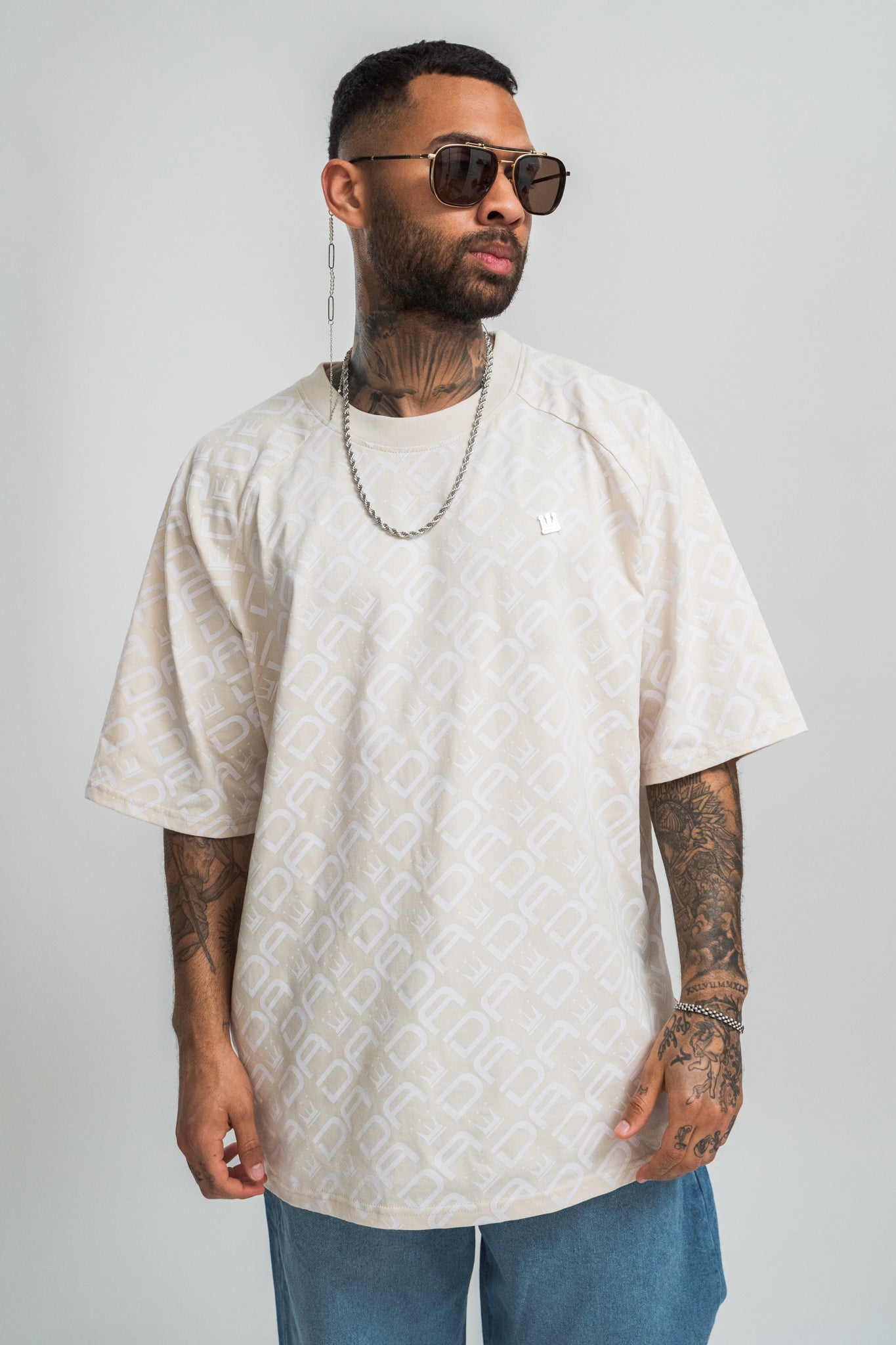 Dada Supreme All Over T-Shirt Coconut Milk Dada Supreme All Over T-Shirt Coconut Milk