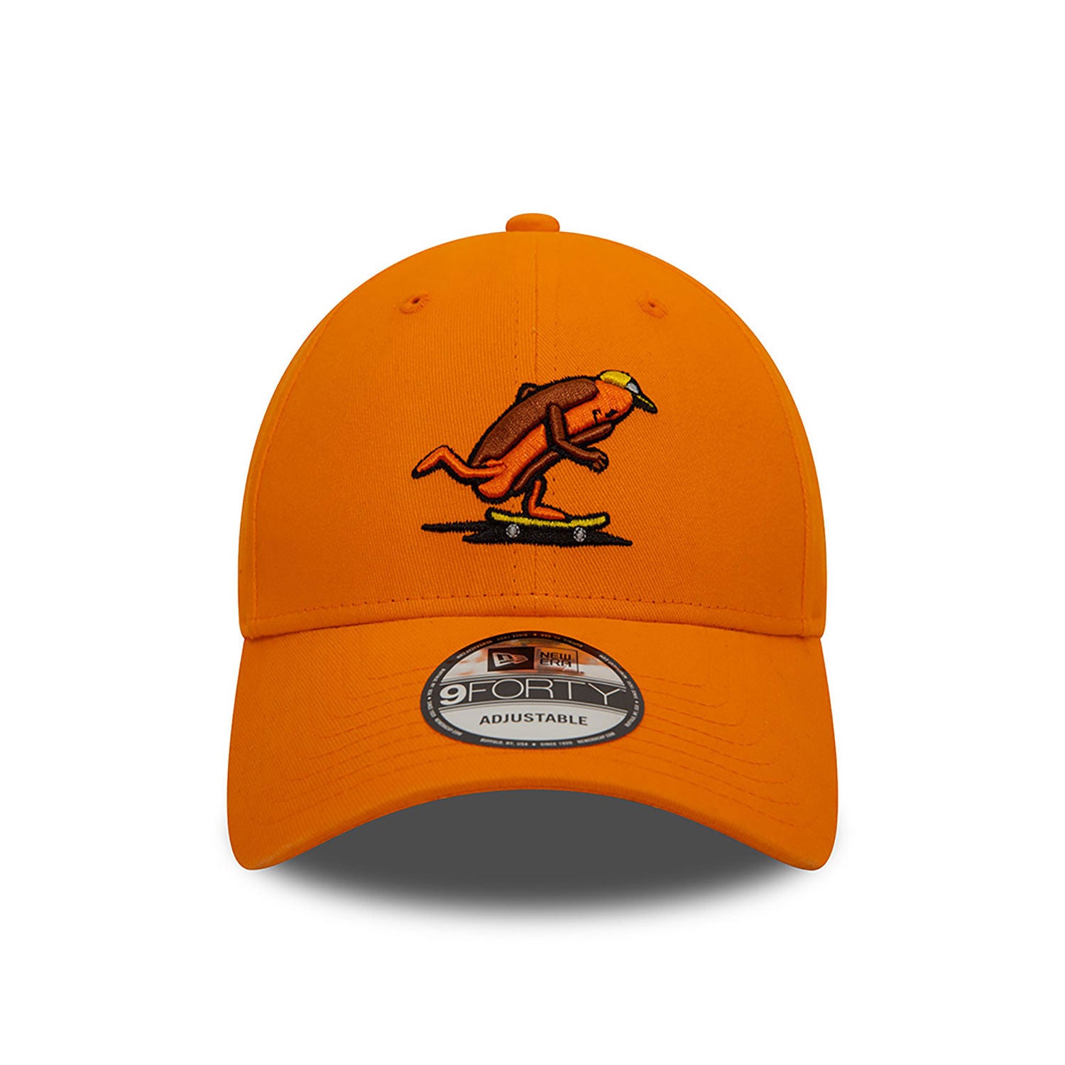 New Era Skateboarding Hot Dog Cap Orange