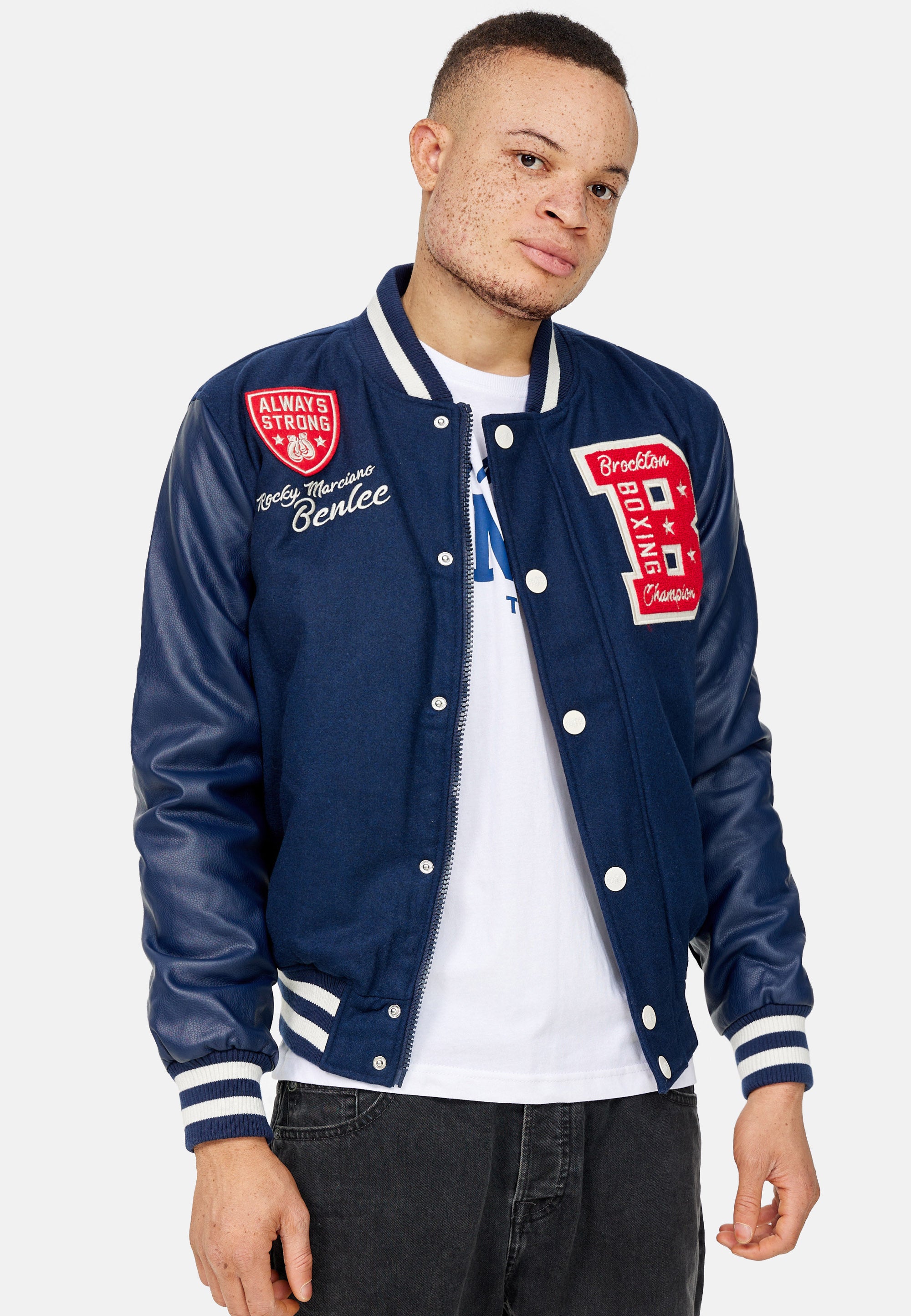 Benlee NEWARK College Jacke Dark Navy Benlee NEWARK College Jacke Dark Navy
