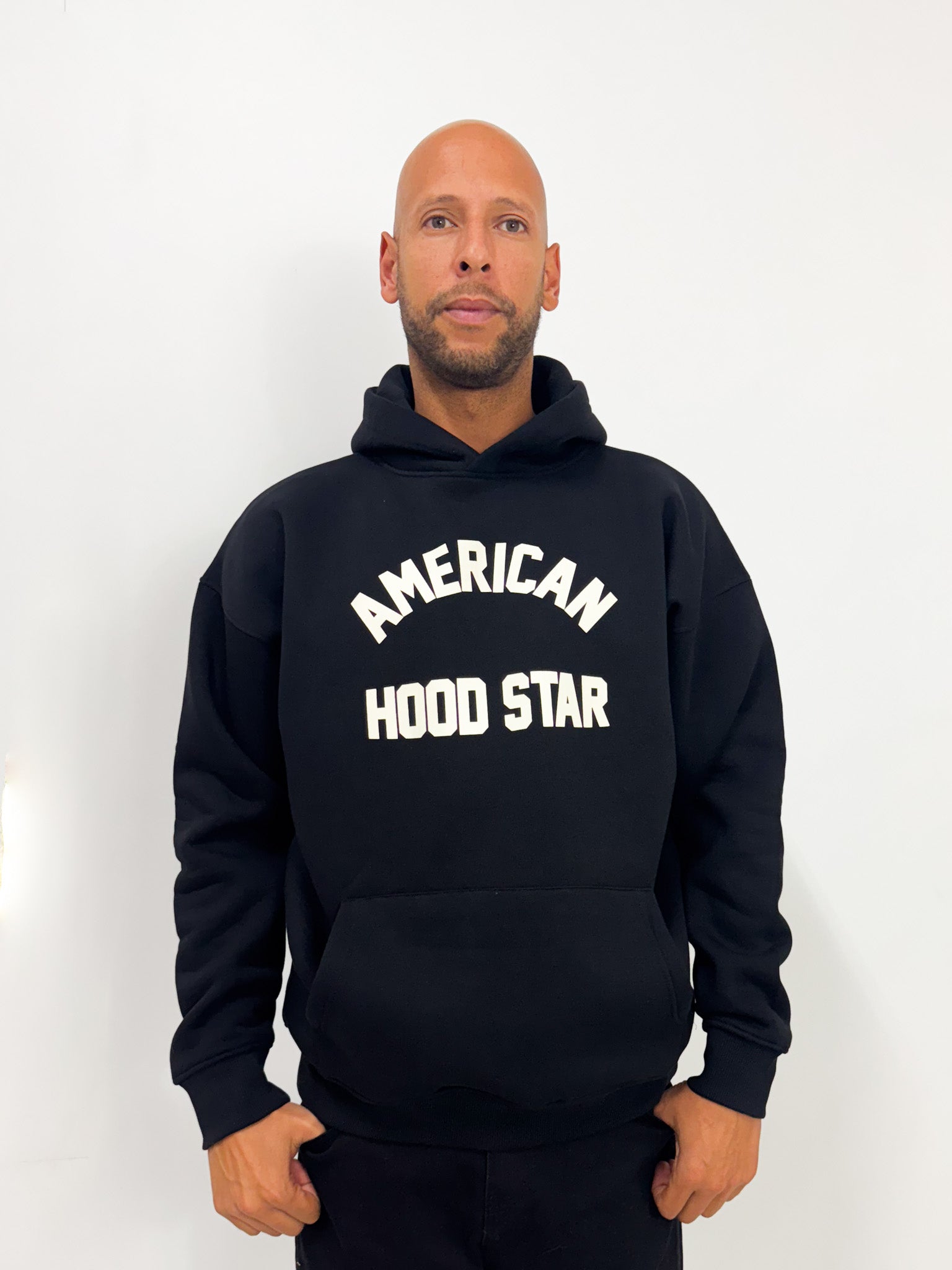 Hoodstar Oversize Hoodie American Hoodstar Black