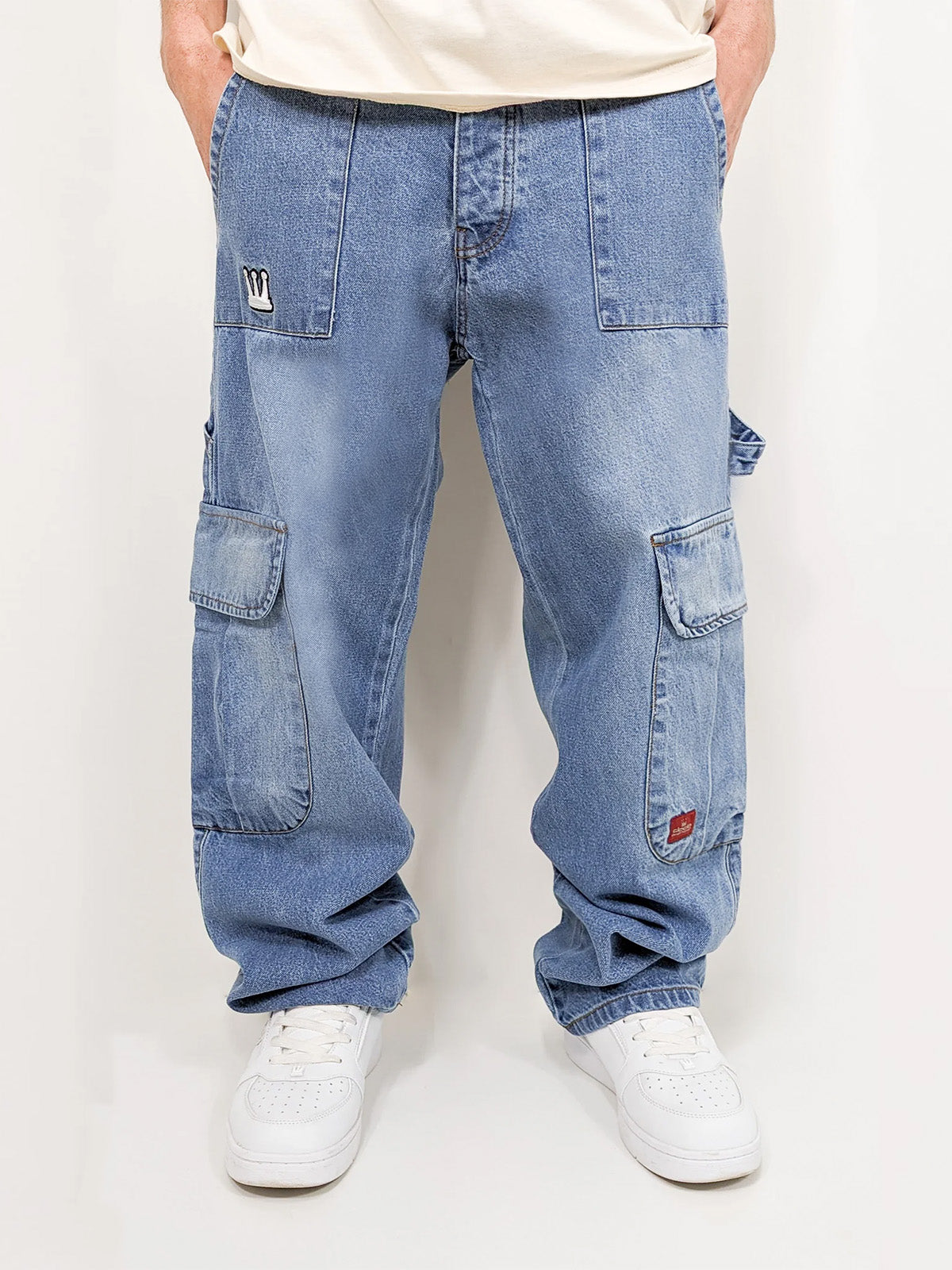 DADA Supreme Worker Cargo Baggy 2.0 Jeans Blue DADA Supreme Worker Cargo Baggy 2.0 Jeans Blue
